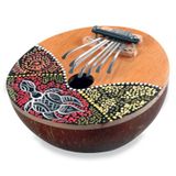 Hindistan Cevizinden El Yapımı Mini 7 Sesli Kalimba