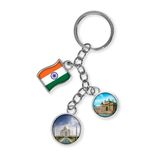 Hindistan Üçlü Epoksi Metal Çift Taraflı Damla Anahtarlık India