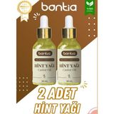 Hint Yağı 2 Adet 20 ml - %100 Saf Soğuk Sıkım Saç, Kaş, Kirpik Güçlendirici & Nemlendirici Bakım Yağı