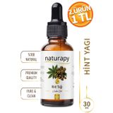 Hint Yağı (Castor Oil) Soğuk Sıkım Sabit Yağ 30 ml Damlalıklı Cam Şişe