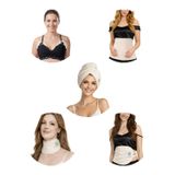 HİNT YAĞI SARGI BEZİ 5'Li SET: ÜST BATIN (KARACİĞER), Alt Batın (PELVİK), SAÇ, GÖĞÜS VE BOYUN/GÖZ BÖLGESİ SARGI BEZİ,% 100 Pamuklu, Çoklu Kullanım, Sızdırmaz