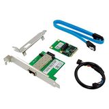 HINYSENO Intel 210AS Chipset için Mini PCI-E Tek Bağlantı Noktalı SFP Ethernet 10/100/1000Mbps Gigabit LAN Kartı Ağ Arayüzü Denetleyici Kartı Tam/Düşük Profil Braket