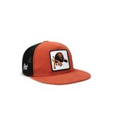 Hip Hop Kids Aslan Logolu Kiremit-Siyah Çocuk Trucker Şapka