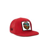 Hip Hop Kids Ayı Logolu Kırmızı Çocuk Trucker Şapka