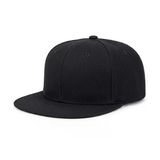 Hip Hop Snapback Cap Modern Siyah Şapka Logosuz Kadın/Erkek