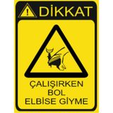 HiperAD Reklam Çalışırken Bol Elbise Giyme Dekota – 3 mm Forex Uyarısı 25 cm × 35CM - 1