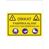 HiperAD Reklam Dikkat Fabrika Alanı Koruyucu Malzemeni Kullan Dekota – 3 mm Forexı 25 × 35 - 1