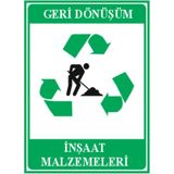 HiperAD Reklam Geri Dönüşüm Inşaat Malzemeleri Dekota Baskı – 3 mm Forex Uyarı Tabelası 25 cm × 35CM