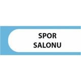 HiperAD Reklam Spor Salonu Yazılı Okul Kapı Isimliği 25 × 9 cm Dekota | Kapı Yazısı 3mm Dekota Ilkokul