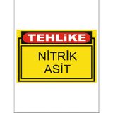 HiperAD Reklam Tehlike Nitrik Asit Dekota Baskı – 3 mm Forex Uyarı Tabelası 25 cm × 35CM - 1