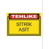 HiperAD Reklam Tehlike Sitrik Asit Dekota Baskı – 3 mm Forex Uyarı Tabelası 25 cm × 35CM - 1