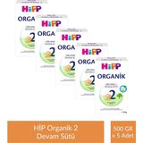 Hipp 2 Organik Devam Sütü 500 gr x 5 Adet - Hediyesiz