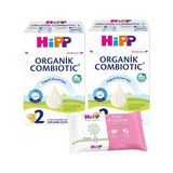 Hipp 2 Organik Devam Sütü Combiotic 600GR X2 Adet(Islak Mendil H