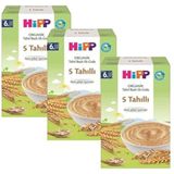 Hipp 3 Adet 200 gr Organik 5 Tahıllı Tahıl Bazlı Ek Gıda
