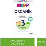 Hipp 3 Organik Devam Sütü 500 gr - Hediyesiz