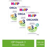 Hipp 3 Organik Devam Sütü 500 gr x 3 Adet - Hediyesiz