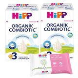Hipp 3 Organik Devam Sütü Combiotic 600grx2 Adet (Islak Mendil Hediye)
