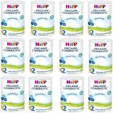 Hipp 350 gr x 12 Organik Combiotic Devam Sütü Cam Malzeme ile Bebeğinizin Bağışıklığını Destekler - 350 ml - Beyaz