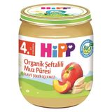 Hipp 4+ Ay 125 gr Organik Şeftali Muz Kavanoz Maması