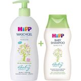 Hipp Babysanft Bebek Saç ve Vücut Banyo Jeli 400 Ml+Hipp Babysanft Bebek Şampuanı 200 ml - Renkli