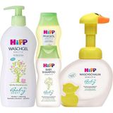 Hipp Babysanft Bebek Şampuanı 200 ml + Hipp Babysanft Bebek Masaj ve Bakim Yağı 200 ml + Hipp Babysanft Bebek Saç ve Vücut Banyo Jeli 400 ml + Hipp Organik El Yıkama Köpüğü 250 ml - Renkli