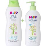 Hipp Babysanft Vücut Losyonu 350 Ml+Hipp Babysanft Bebek Saç ve Vücut Banyo Jeli 400 ml - Renkli