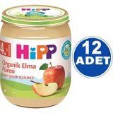 Hipp Organik Elma Püresi 12x125 gr Kavanoz Maması