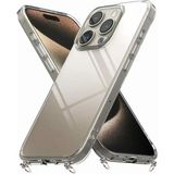 Hippi iPhone 14 Pro Uyumlu Şeffaf Askılı Telefon Kılıf