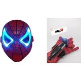 Hippo Bebe Örümcek Adam Spider-Man Işıklı Maske ve Vantuz Fırlatan Eldiveni