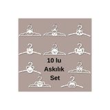 HippoDeco 10'lu Hayvan Figürlü Ahşap Çocuk Askısı 3mm MDF, Akçaağaç Renk Eğlenceli & Dayanıklı