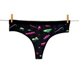 Hippopants MicroModal Tanga Kadın İç Çamaşırı, Renkli Şeker Desenli, Sugarpunk