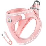 Hipubby Tasma Setli Köpek Koşum Takımı, Çekmesiz Ayarlanabilir Köpek Koşumuna Adım Atın Yumuşak Ağ Evcil Hayvan Koşum Yürüme, Koşu, Antrenman, Küçük Orta Büyük Köpekler için Yansıtıcı Köpek Yeleği