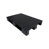 Hira Plastik Palet Siyah 3 Kızaklı Plastik Raf Paleti 80X120X15 cm 13 kg