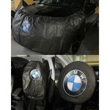Hira Teknik Oto Servis Koruma Seti 3 Lü Set Koltuk Çamurluk ve Direksiyon Kılıfı - Bmw - Gri - Siyah
