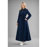 hiramir Kadın Yarım Fermuarlı Denim Kot Elbise YZ2615