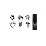 Hırçın Modeller Spray Tattoo Geçici Dövme Yapma Seti Siyah Sprey Dövme