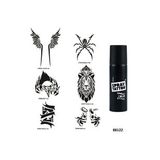 Hırçın Tasarımlar Spray Tattoo Geçici Dövme Yapma Seti Dark Siyah