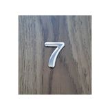 Hırdavat 4.2 Cm Metal Krom Kendinden Yapışkanlı Kapı Numarası No7