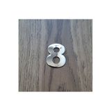 Hırdavat 4.2 Cm Metal Krom Kendinden Yapışkanlı Kapı Numarası No8