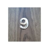 Hırdavat 4.2 cm Metal Krom Kendinden Yapışkanlı Kapı Numarası No9