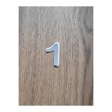 Hırdavat Metal Krom Kendinden Yapışkanlı Kapı Numarası No1 4.2 cm