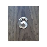 Hırdavat Metal Krom Kendinden Yapışkanlı Kapı Numarası No6 4.2 cm