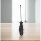 Hırdavat Tekli Tornavida Düz 5*125MM Siyah Renk Mıknatıslı