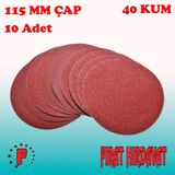 Hirdavatyeri 115 mm 40 Kum 10 Adet Cırt Zımpara