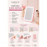 HİROS'H 3 Modlu Led Işıklı Makyaj Aynası
