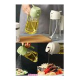 HİROS'H Çift Fonksiyonlu Cam Yağdanlık Zeytinyağı Sıvıyağ Şişesi Limon Sirkelik Airfryer Sprey Yağdanlık