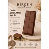 HİROS'H Dubai Çikolata Kalıbı Tablet Çikolata Kalıbı Silikon 1 Adet