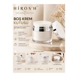 HİROS'H Premium Taşınabilir Basmalı Boş Krem Fondöten Kutusu