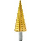 Hırsan Kademeli Delme Matkap Ucu Kozalak 4-30 mm - Çap aralığı: 4mm - 32mm - Gri - Altın