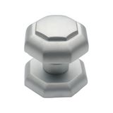 Hırsan Sekizgen Kapı Topuzu Tokmak-Sac Baba Saten - Saten Gri - Çap: 50mm Yükseklik: 70mm